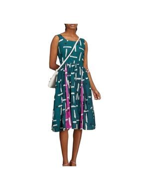 Busayo Soji Fitted Green Midi Sundress Size Small